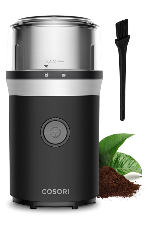 COSORI Coffee Espresso Grinder Electric Food Grade Stainless Steel Blades 12 Cups Black