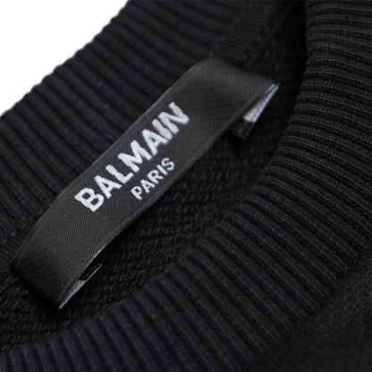 Balmain Kids Logo Three Button Overfit Jersey Dress