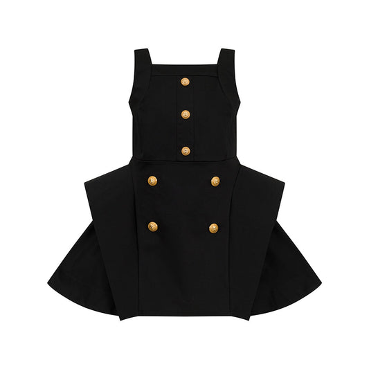 Balmain Kids Fitted Bodice Dress