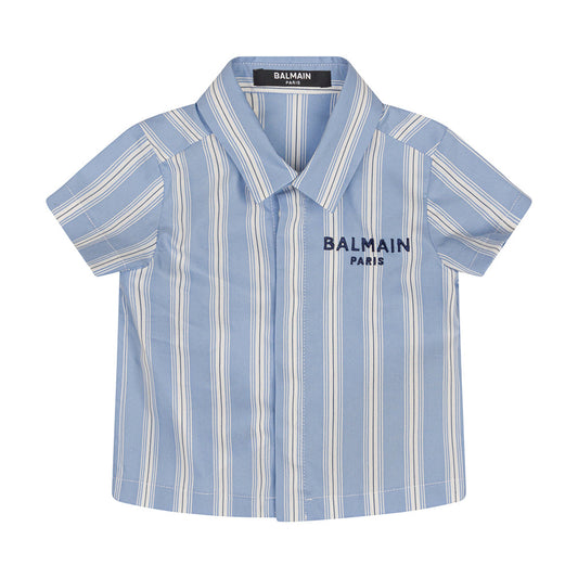 Balmain Kids Striped Shirt
