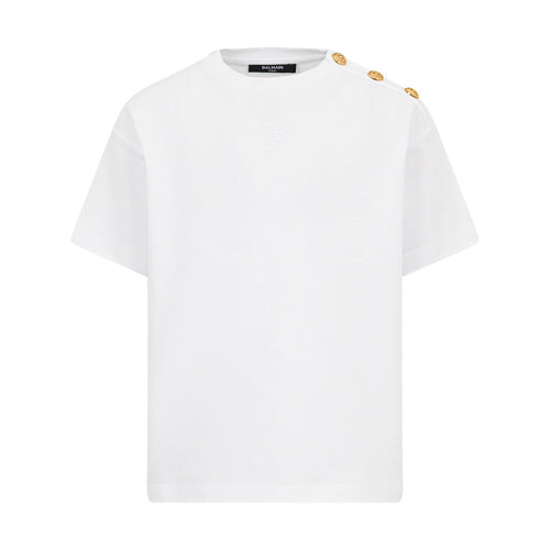Balmain Kids T-Shirt With Buttons