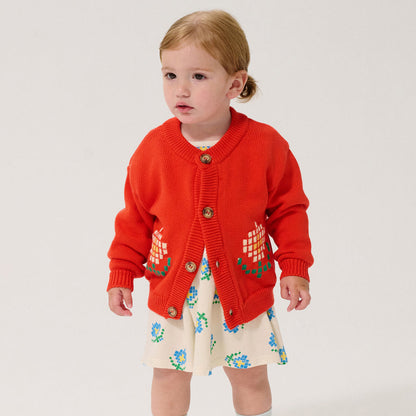 Bobo Choses Pixel Daisy Cardigan