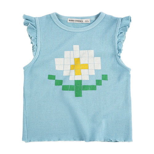 Bobo Choses Pixel Daisy Ruffled Top