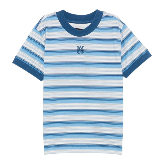 Amiri Kids MA Striped Ringer Tee
