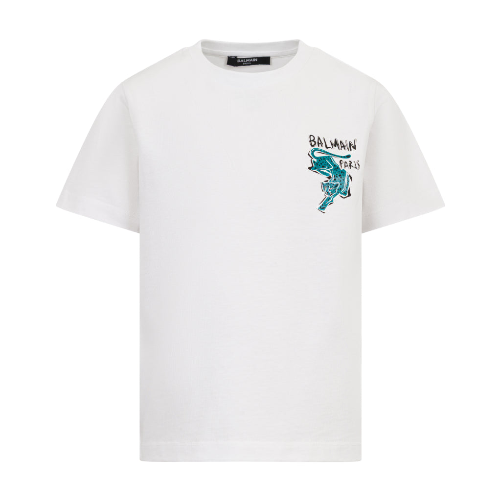 Balmain Kids Graphic Print T-shirt