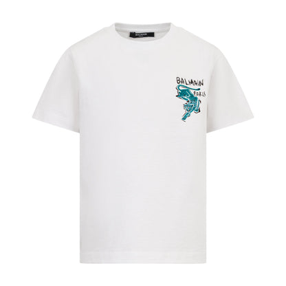Balmain Kids Graphic Print T-shirt