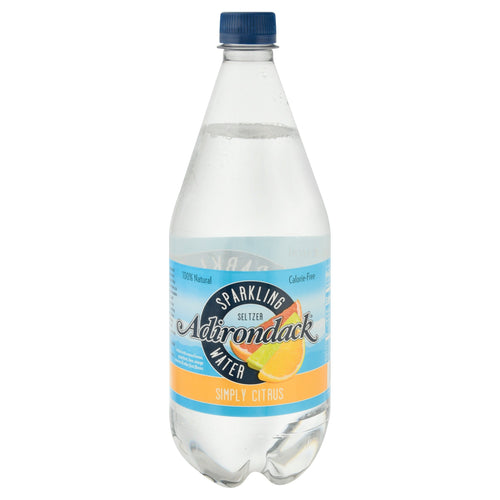 Adirondack Simply Citrus Sparkling Water 1 lt - 33.8 FZ 12 Pack