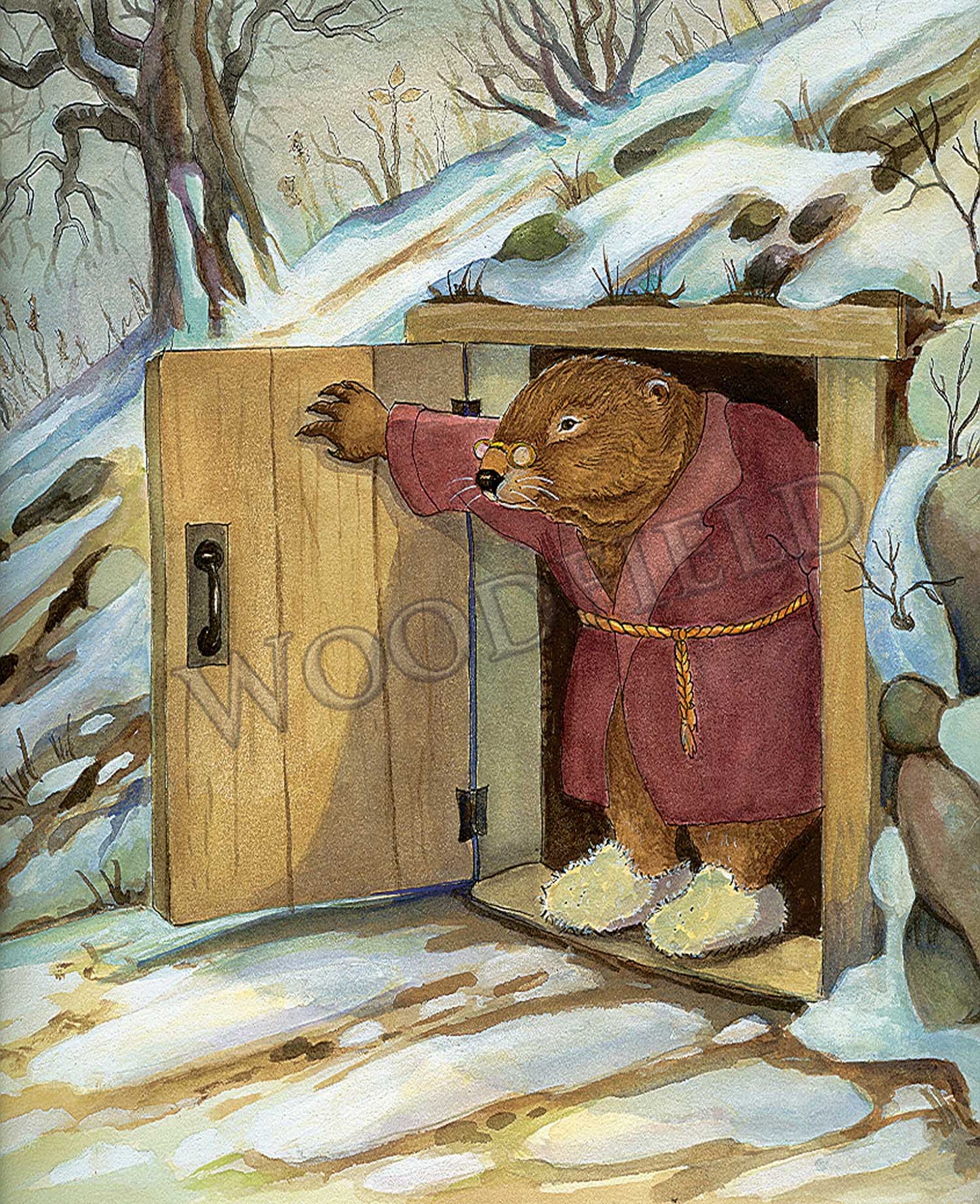 Groundhog Day Notecard - Woodfield Press