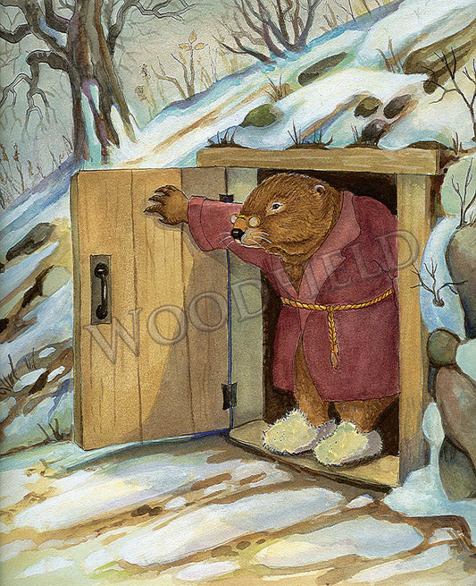 Groundhog Day Notecard - Woodfield Press