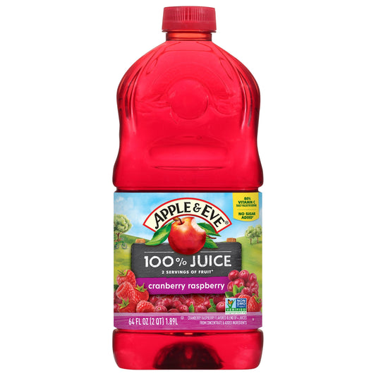 Apple & Eve Juice No Sugar Added Cranberry Raspberry - 64 FZ 8 Pack