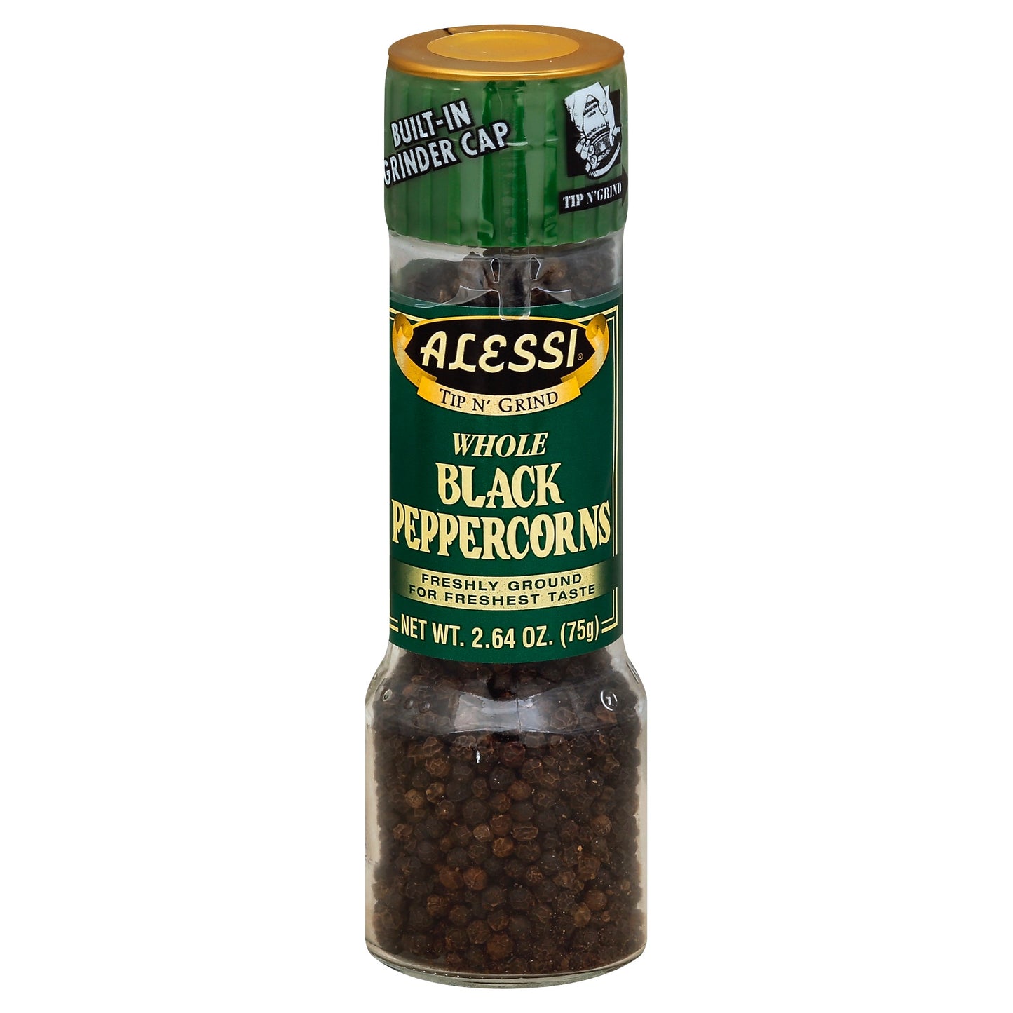 Alessi Whole Black Peppercorn Grinder 2.64 oz - 6 Pack
