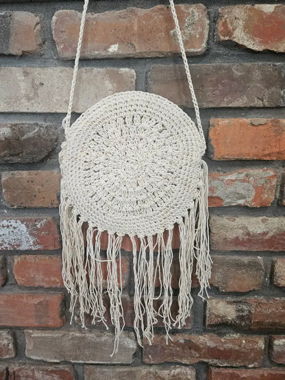 Fringed Crochet Purse - Select Color