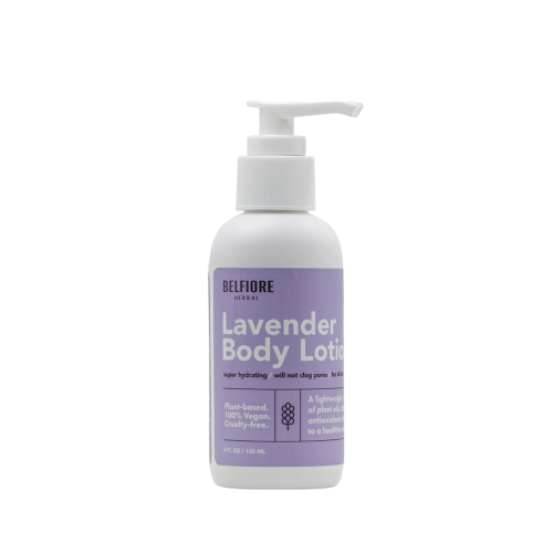 Belfiore Herbal Cosmetics Lavender Body Lotion - 4 OZ 12 Pack