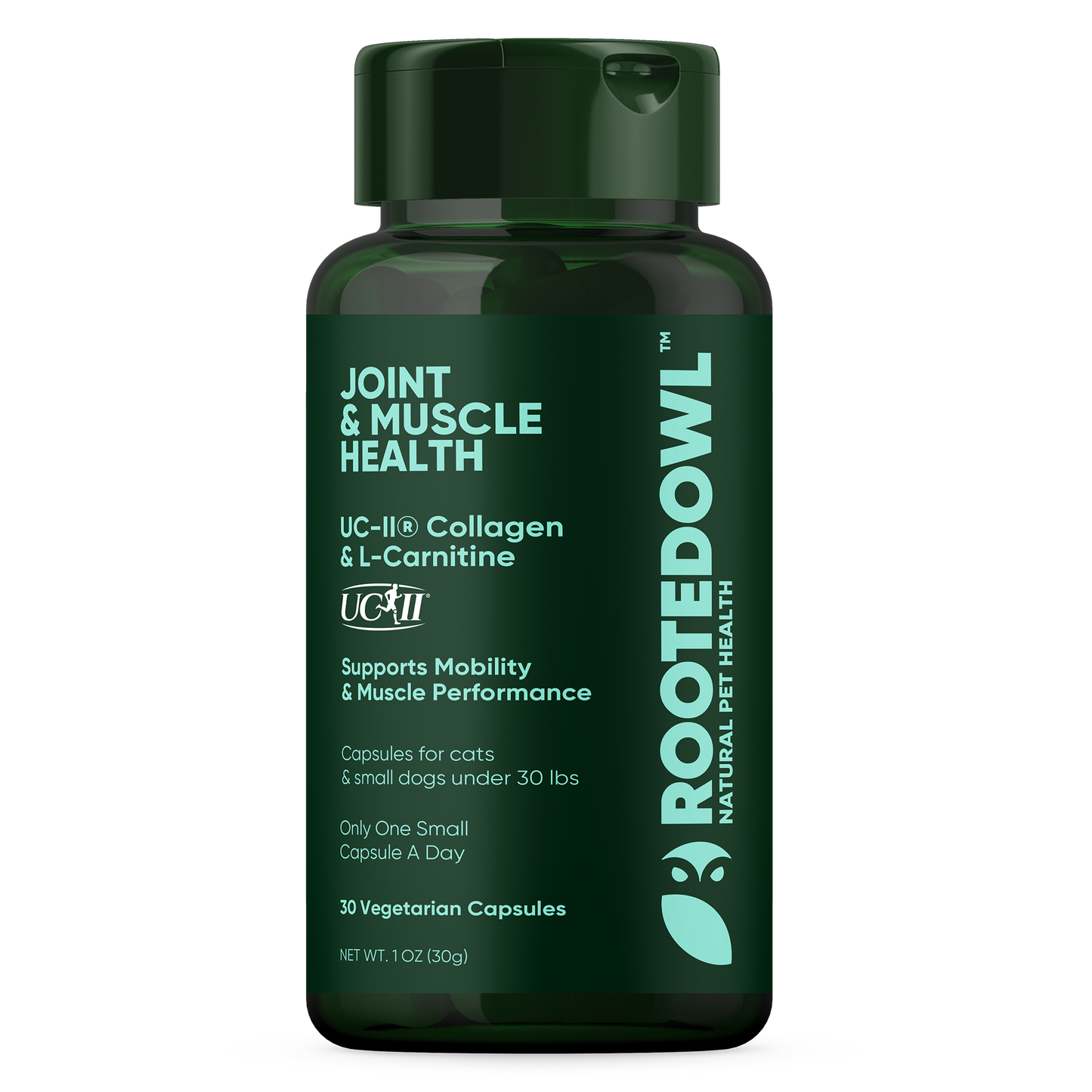 Animal And Plant Sciences Joint + Muscle Health for Cats & Small Dogs Capsules with UC-II Collagen - 30 CT 12 Pack