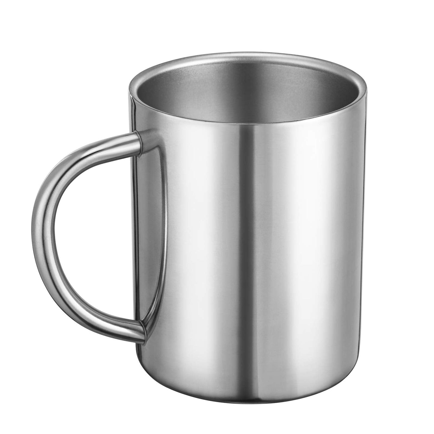 Bidponds 13.5oz / 400ml Double Walled Coffee Mug Stainless Steel Tea Cups Travel Camping Mugs