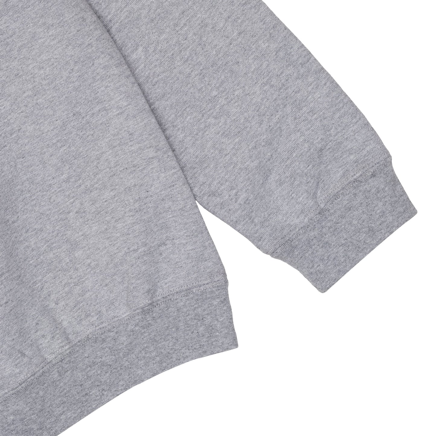 600 GSM 'Heather Grey' Fleece Crewneck