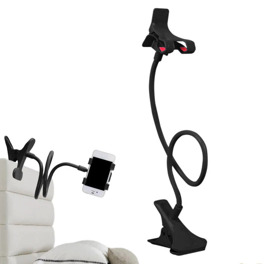 Gooseneck Phone Holder for Bed - Cell Phone Mount Clamp for Desk Flexible Adjustable Clamp Clip Phone Mount Stand Phone Holder for Desk/Bed/Table