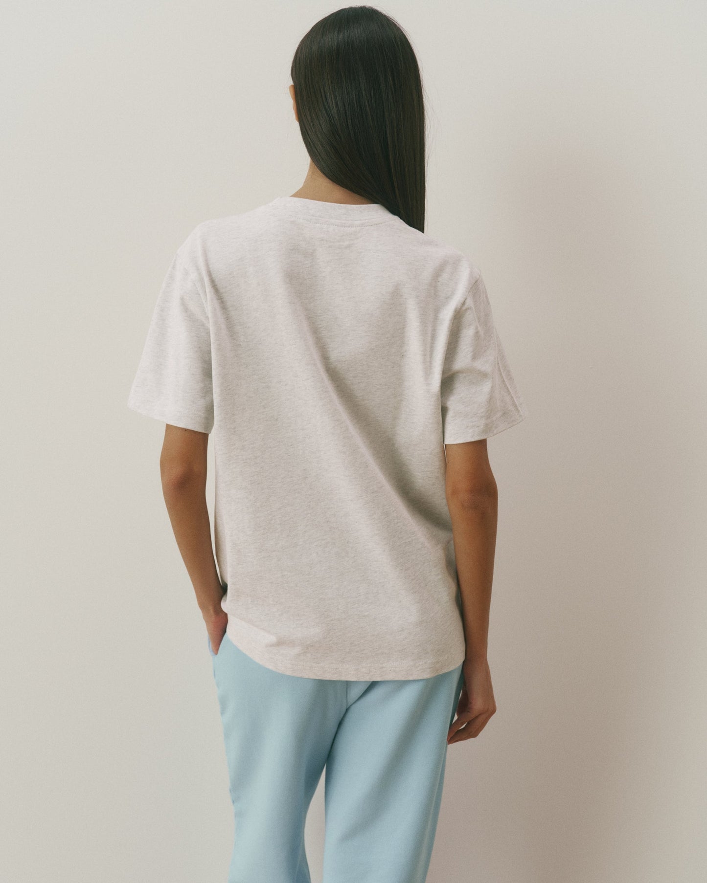Retro Adanola Sport Oversized T-shirt - Light Grey Melange