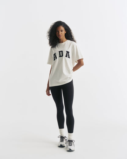 ADA Short Sleeve Oversized T-shirt - White/Black