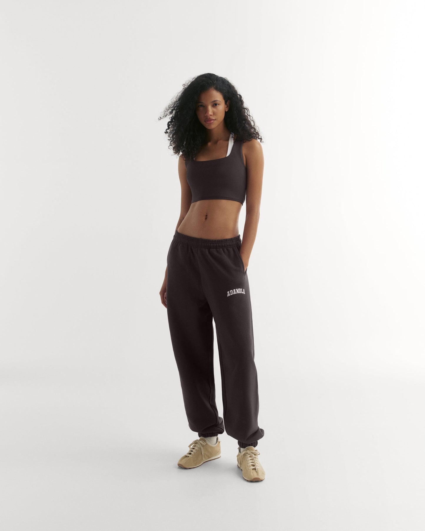 Varsity Sweatpants - Coffee Bean