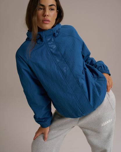 Padded Windbreaker Jacket - College Blue