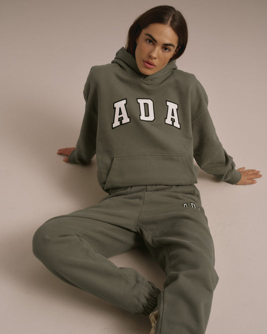 ADA Oversized Hoodie - Olive Green