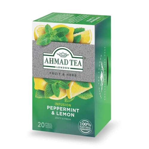 Ahmad Peppermint & Lemon Herbal Infusion 20 foil tea bags