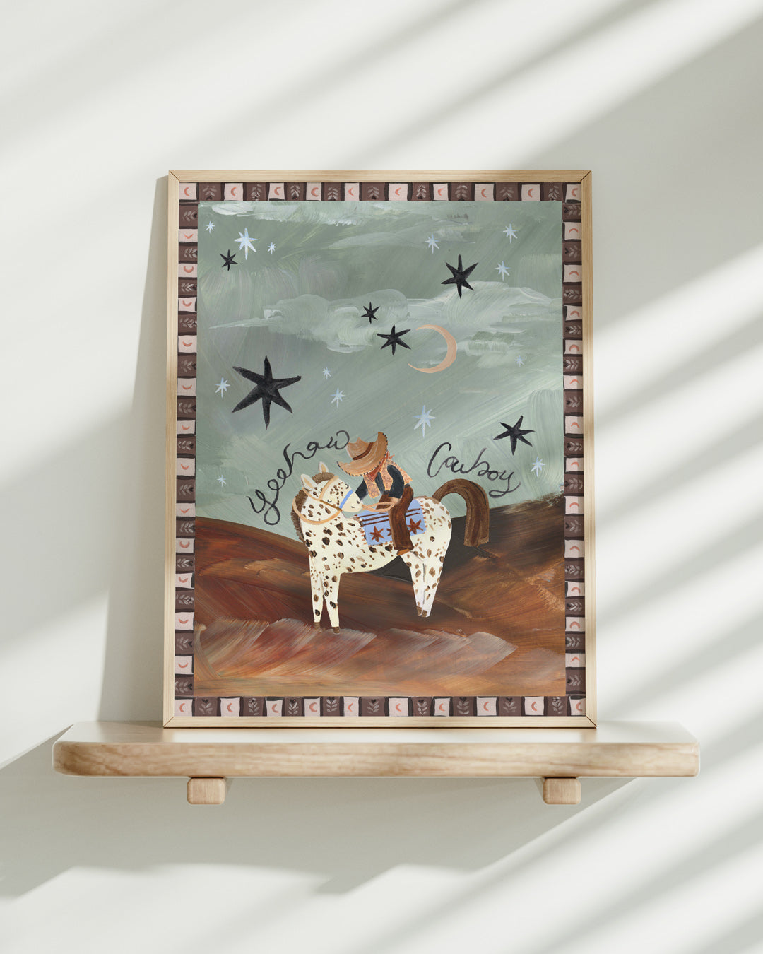 Desert Cowboy - Horse Art Print