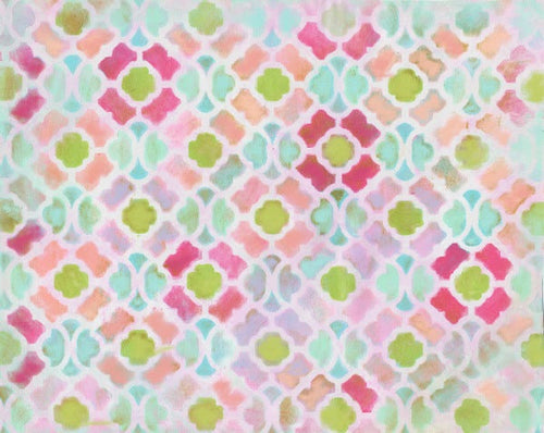 Bright Floral Abstract Canvas  -RM220- Wall Art