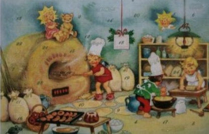 Little German Advent Calendar Card