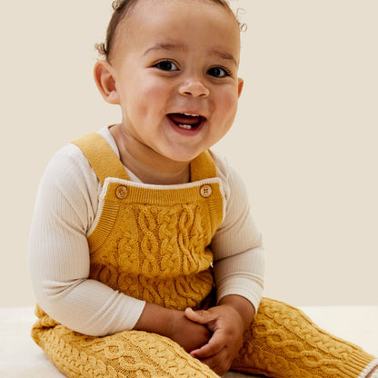 Cable Knit Dungarees