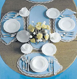 Chrysnbon Dinnerware and Silverware