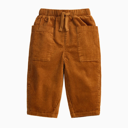 KIDLY by MORI Barrel Leg Cord Trouser