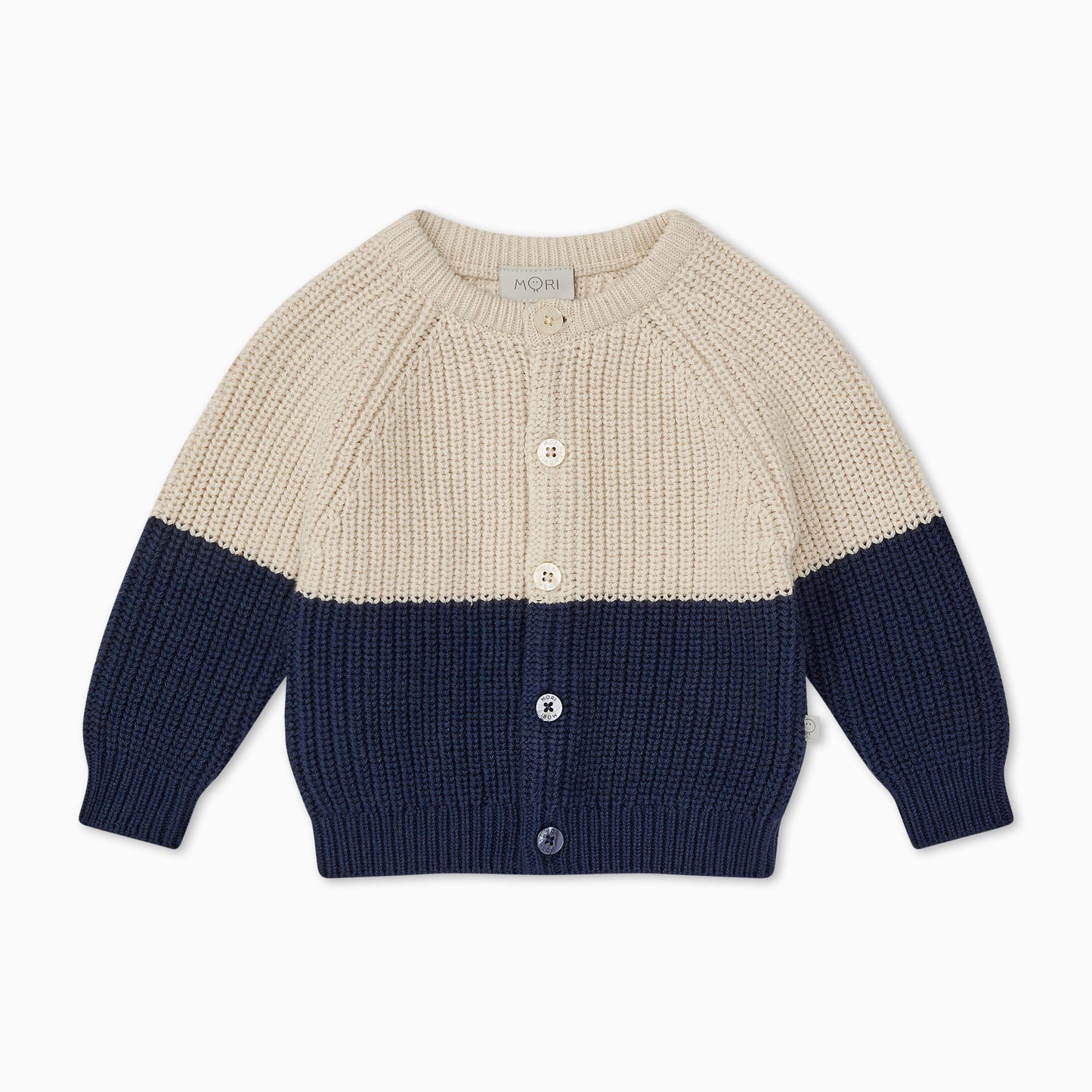 Chunky Knit Colourblock Cardigan