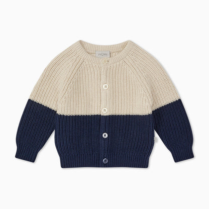 Chunky Knit Colourblock Cardigan