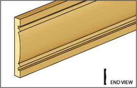 1/2" Door and Window Casing - Basswood - 1/12 Scale Miniature - DCA16