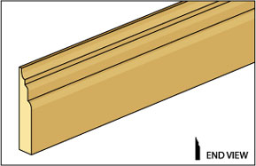 Basswood - Trim - 3/8" Door and Window Casing