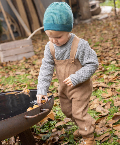 Disana Merino Wool Dungarees - Caramel