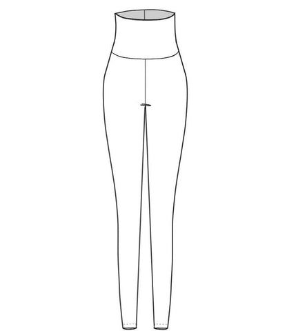 Black High Waisted Dry-Flex Girls Ankle Legging - Select Size