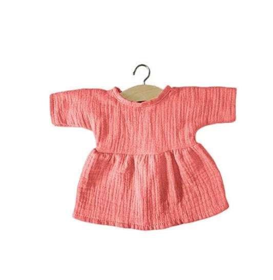 Faustine Cotton Gauze Doll Dress - Marsala
