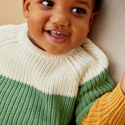 Colourblock Stripe Knitted Jumper & Leggings