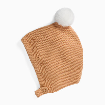 Garter Stitch Knitted Bonnet