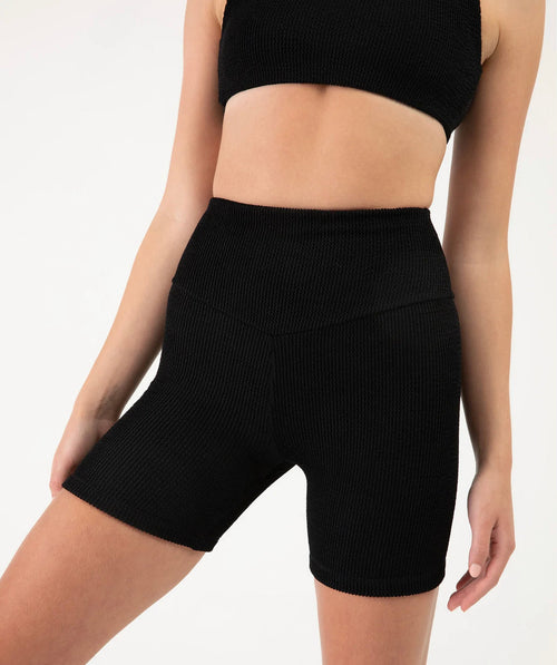 DBP222 - Ladies Graphite High Waisted 5â Biker Shorts - Select Size