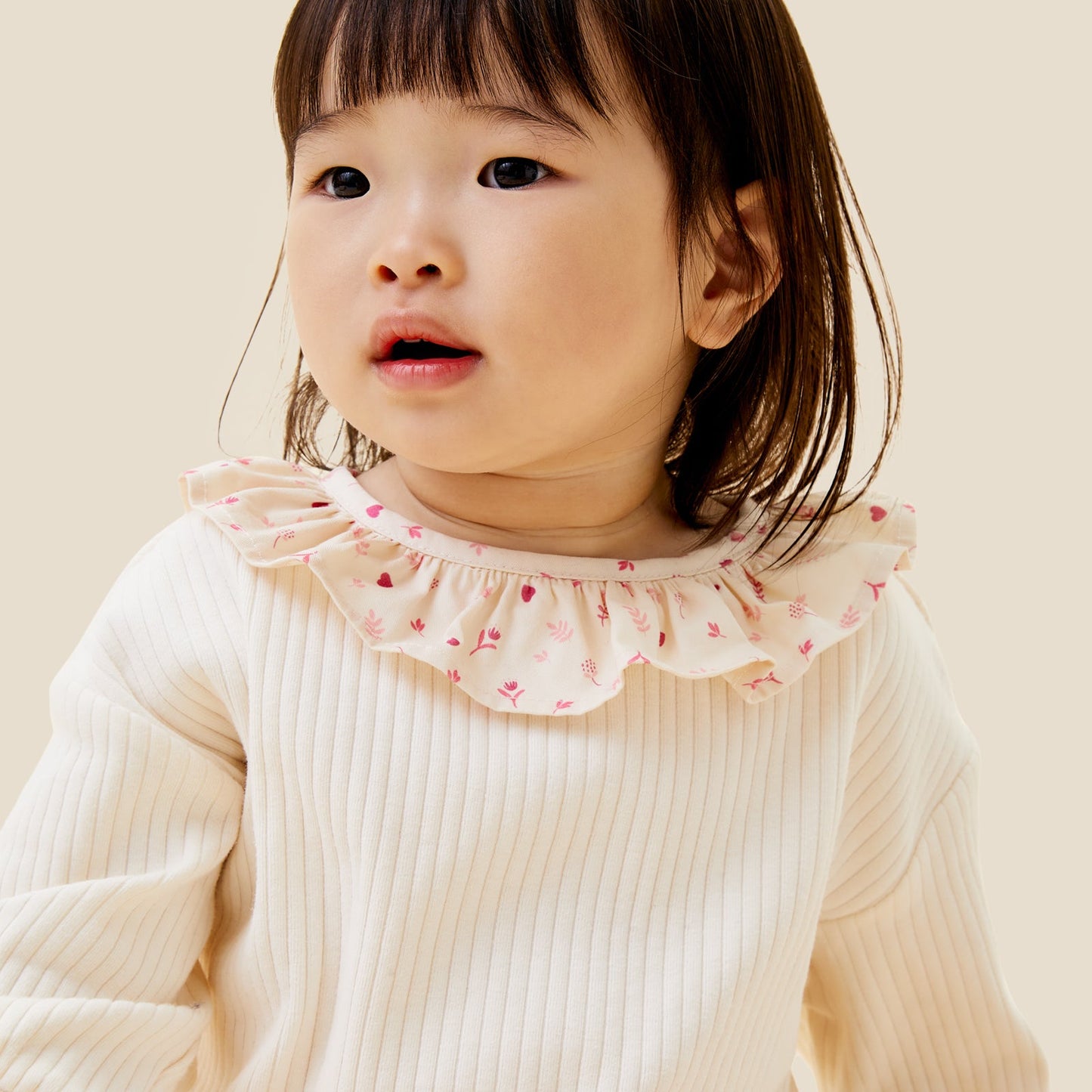 Floral Frilled Oversized Sweatshirt