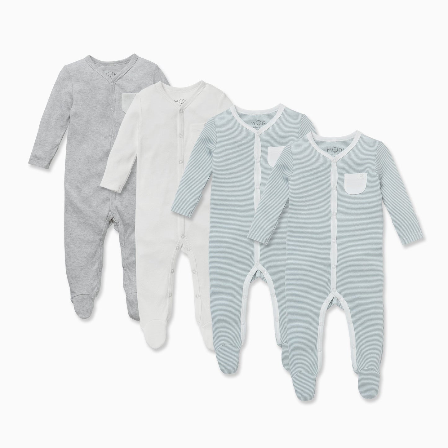 Front Opening Sleepsuit 4 Pack