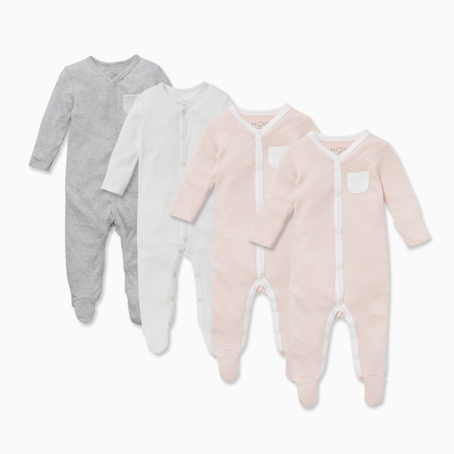 Front Opening Sleepsuit 4 Pack