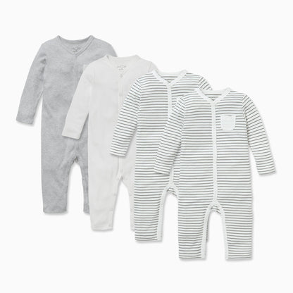 Front Opening Sleepsuit 4 Pack
