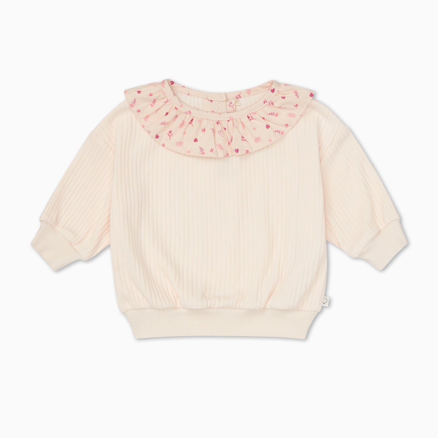 Floral Frilled Oversized Sweatshirt