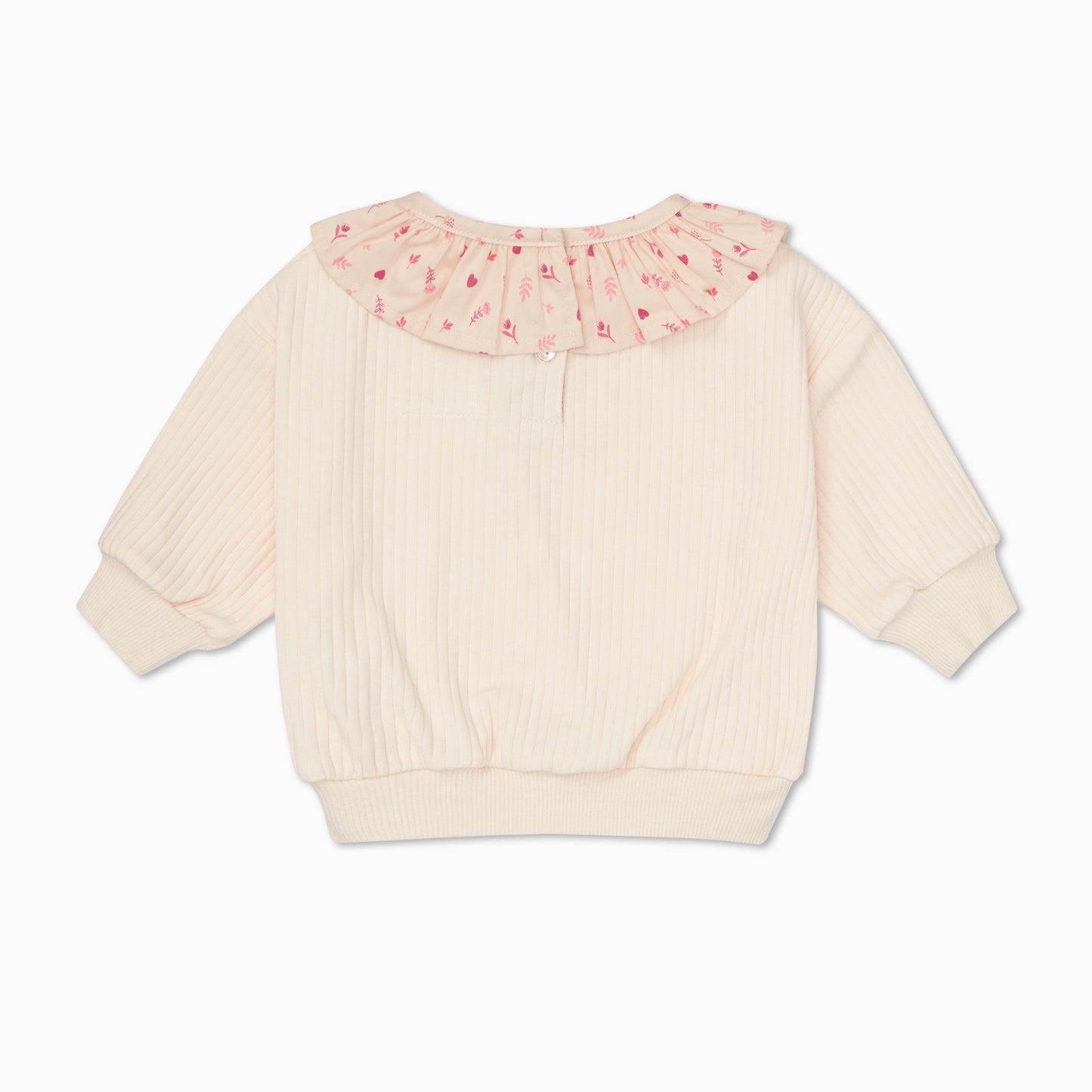 Floral Frilled Oversized Sweatshirt