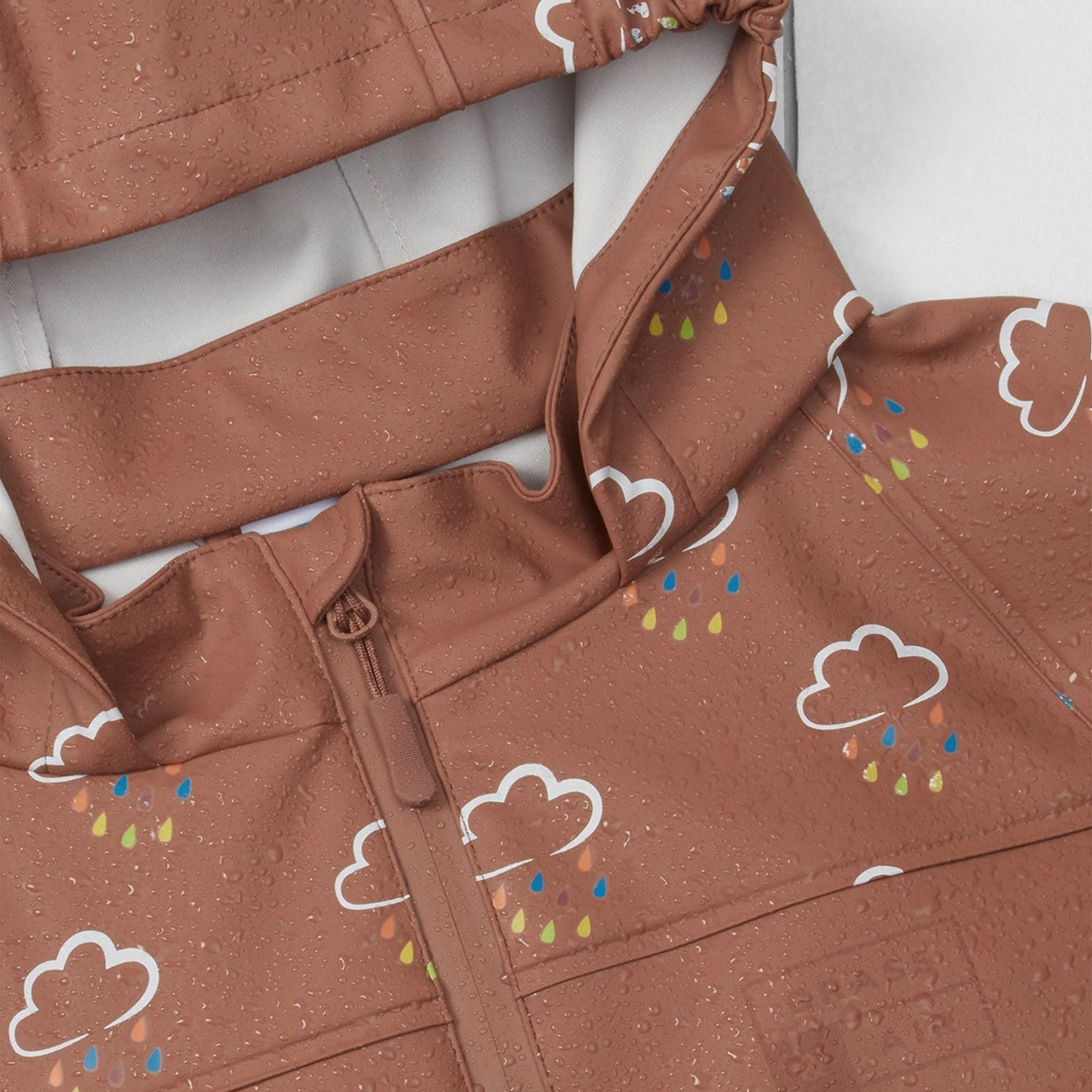 Grass and Air Colour Changing Rain Jacket - Rose